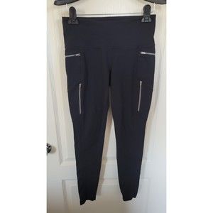 Women's Athleta Sly Drifter Leggings Black Zip Pockets Full Length